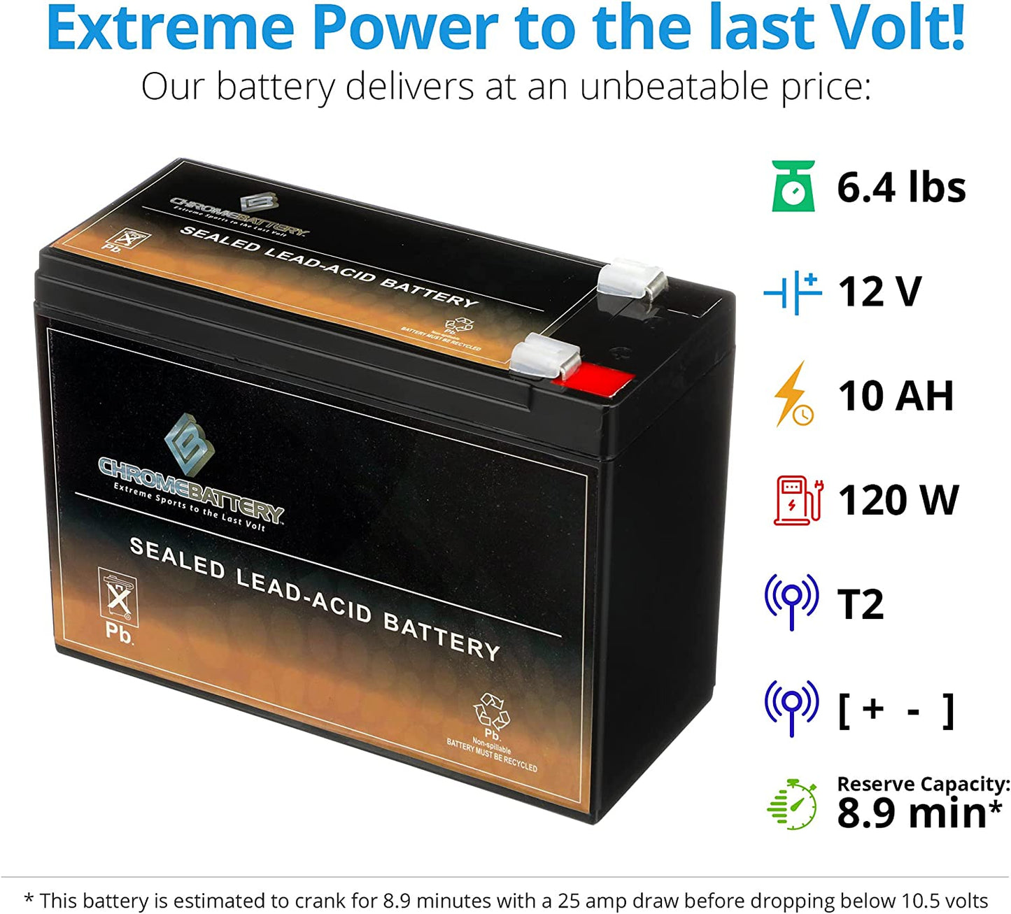 Rechargeable - 12V 10AH SLA Battery - Compatible with Electric Scooter Schwinn S180/Mongoose