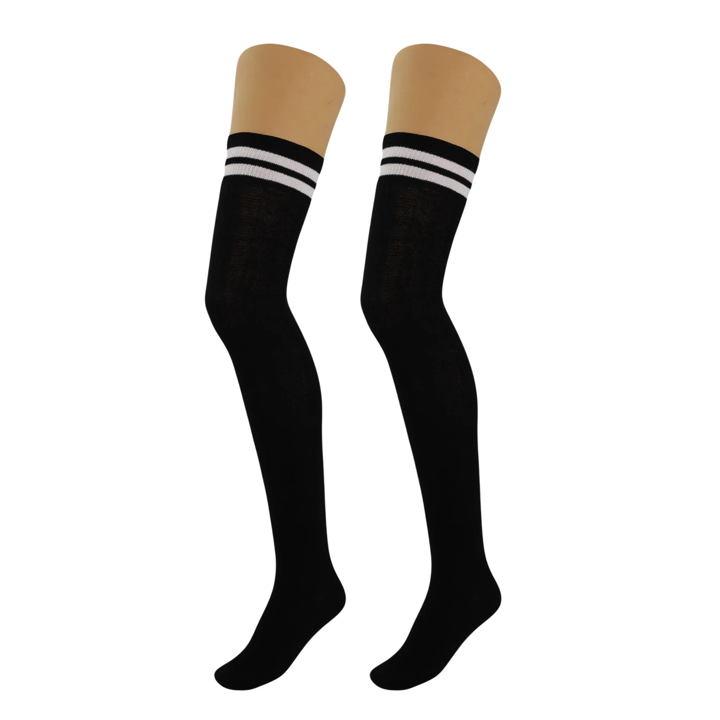 1 Pair - Thigh High Knitted Socks for Women Warm Stocking over Knee Long Boot Socks